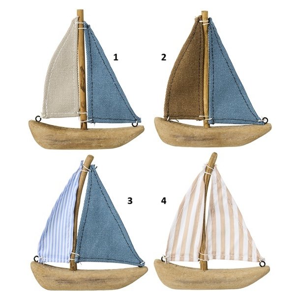 Ib Laursen - Skib med dobbelt sejl Nautico 4 varianter. 1 stk.