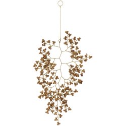 Ib Laursen Oph�ng Fairytale Christmas bladformet med brune perler 16 cm