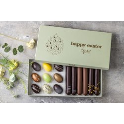 P�skegave med hvidvin, karameller og l�kker chokolade