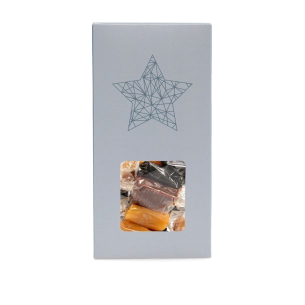 Bon Coca -  Julesker Blue Christmas Stjerne, Mixede Karameller - klar folie, 90 g.