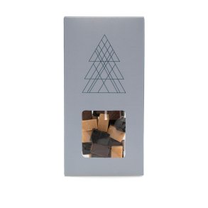 Bon Coca -  Julesker Blue Christmas Juletr, Mixede Fudge, 90 g.