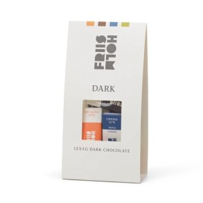 Friis-Holm - Chokolade  Bag Dark, 12 x 5 g.