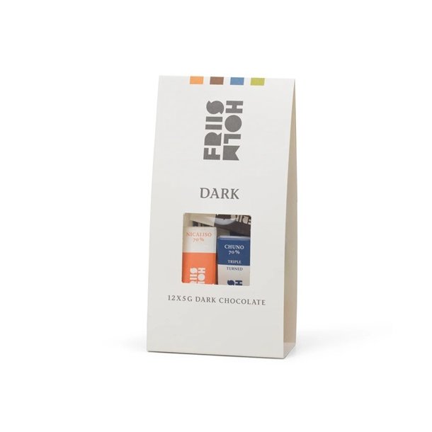 Friis-Holm - Chokolade  Bag Dark, 12 x 5 g.