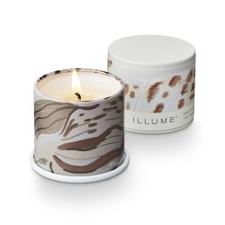 Bloomingville - Driftwood Demi Vanity Tin Duftlys, Hvid D6,5xH5,7 cm