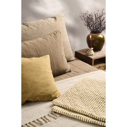 Ib Laursen -  Pudebetr�k okkergr�n - 50x50 cm.