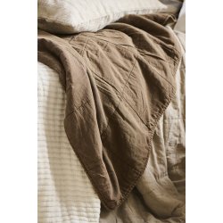 Ib Laursen quilt - Vintage quilt chocolate 130x180 cm