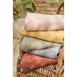 Ib Laursen Vintage quilt melon. 130x180 cm