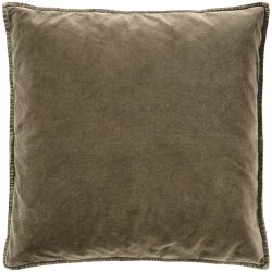 Ib Laursen -  Pudebetr�k velour - tr�ffel  - 52x52cm.