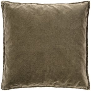 Ib Laursen -  Pudebetr�k velour - tr�ffel  - 52x52cm.