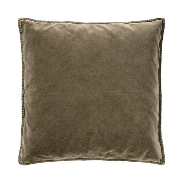 Ib Laursen -  Pudebetr�k velour - tr�ffel  - 52x52cm.