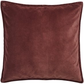 Ib Laursen -  Pudebetr�k velour - dusty plum  - 52x52cm.
