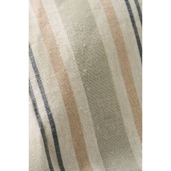 Ib Laursen - Pudebetr�k h�rfarvet med rosa, lysegr�n, m�rkegr�n og sand striber 50x50 cm