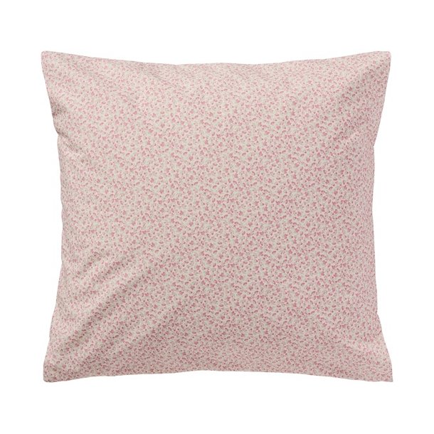 Ib Laursen - Pudebetr�k med sm� rosa blomster 60x60 cm.