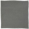 Ib Laursen Vaskeklud Liseleje med vaffelmnster antracit - gr  32x32 cm