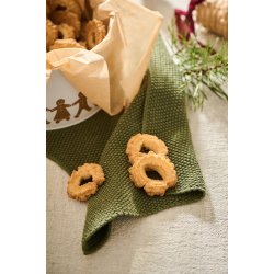 Ib Laursen H�ndkl�de Mynte oliven strikket 40x60 cm