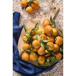 Ib Laursen Hndklde Mynte midnight blue strikket 40x60 cm