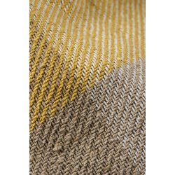 Ib Laursen Plaid natur med natur - hvide - gule tern 130x160 cm