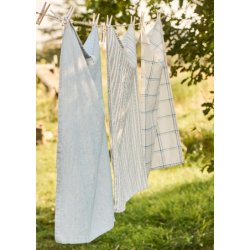 Ib Laursen Viskestykke Charlie, mrkebl tynde striber