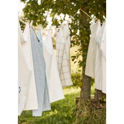 Ib Laursen Viskestykke Charlie, mrkebl tynde striber