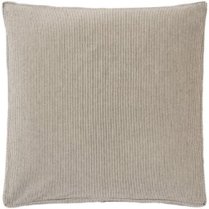 Ib Laursen Hyndebetr�k Lina natur med sorte tynde striber 45x45 cm.