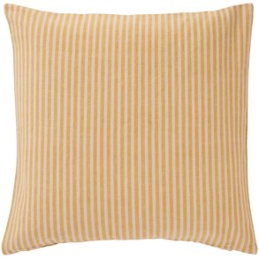 Ib Laursen Pudebetrk Linea med mustard og lyserde smalle striber 50x50