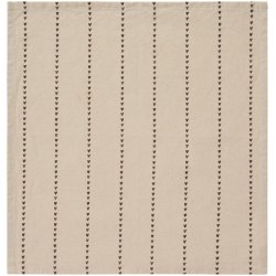 Ib Laursen Stofserviet Valentina natur med brune hjerter p� stribe 40x40 cm