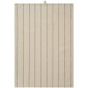 Ib Laursen -Viskestykke Valentina natur med brune hjerter p� stribe 50x70cm.