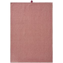 Ib Laursen -Viskestykke Daniella natur med r�de striber 50x70cm.