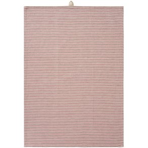 Ib Laursen -Viskestykke Martina natur med r�de striber p� tv�rs 50x70cm.