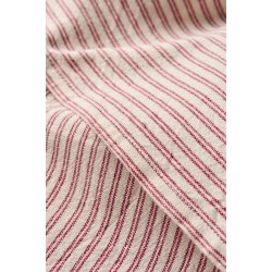 Ib Laursen -Viskestykke Martina natur med r�de striber p� tv�rs 50x70cm.