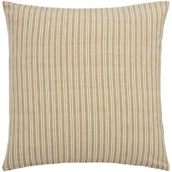 Ib Laursen -  Pudebetr�k Elly med mustard og gr�nne striber - 60x60 cm.