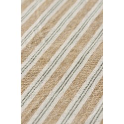 Ib Laursen -  Pudebetr�k Elly med mustard og gr�nne striber - 60x60 cm.