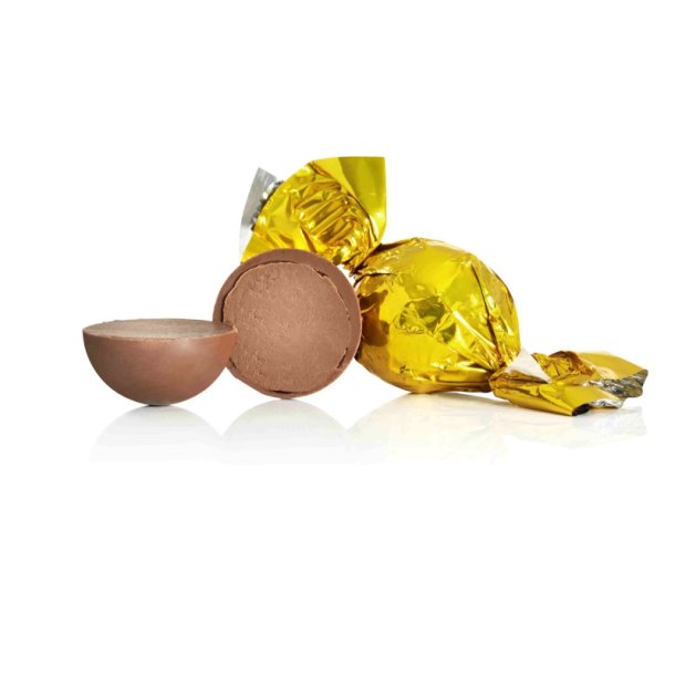 Cocoture -solgul chokoladekugle - fldechokolade med karamel -  1 stk