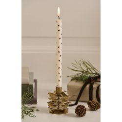 Ib Laursen Kertelys med brune hjerter stearin :1,3 H:20 svanemrket