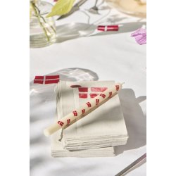 Ib Laursen Kertelys med Dannebrog stearin �:1,3 H:20 svanem�rket