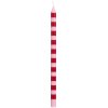Ib Laursen Kertelys stribet r�d og lyser�d stearin �:1,3 H:20 svanem�rket