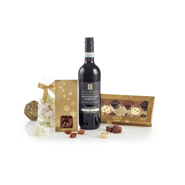 Julepose med vin og lkkerier - 2025