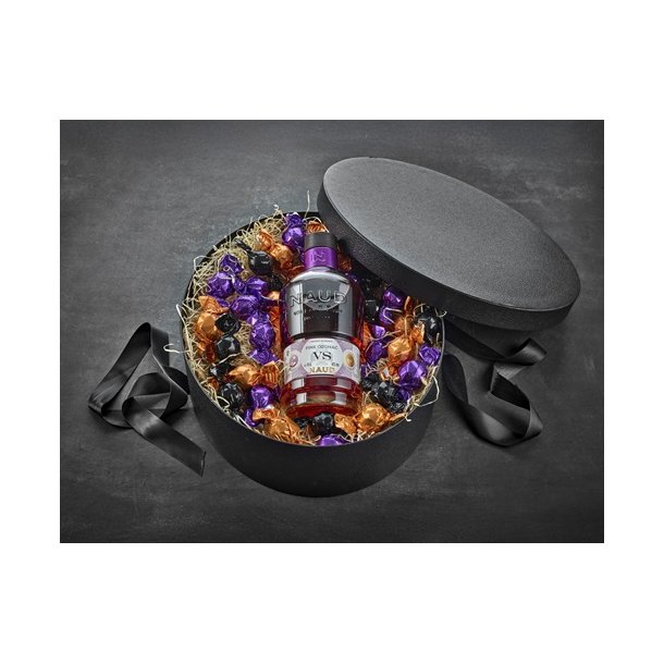 Cognac VS &amp; Chokolade - Naud VS 40% (70 cl) i hatteske