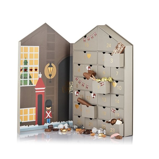 Cocoture Kalenderhus 2025 - Julekalender - 765g julemix i varm gr Cocoture 