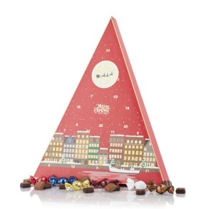 Cocoture 270g mix  chokoladekugler & konfekt  i rd Cocoture trekant kalender 