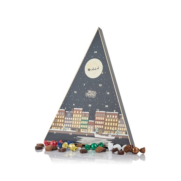 Cocoture 270g mix  chokoladekugler &amp; konfekt i  mrkebl Cocoture trekant kalender 