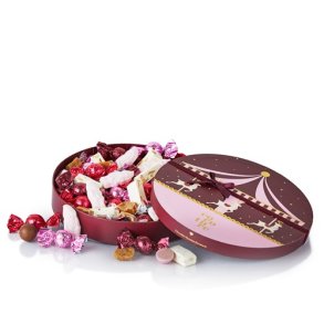 480g Cocoture mix af Fransk nougat, karameller chokokugler, juleskum i karrusel hatte�ske