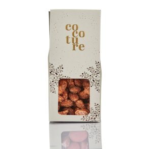 90g brndte mandler  i gr Cocoture dragbox