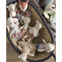 Bloomingville Mini - Animal friends Dukke, Multifarvet, Bomuld - 1 stk - v�lg variant