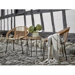 Bloomingville Fidan Plaid, Gr�n, Genanvendt Bomuld 160x130 cm