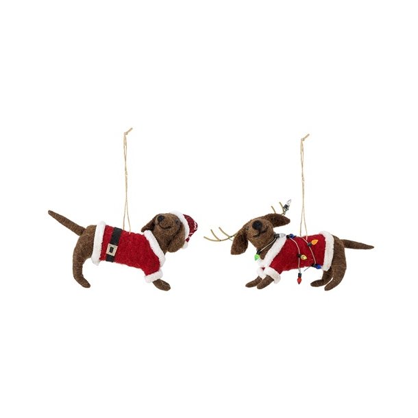 Bloomingville -Monty Ornament, Multifarvet, Uld, - s�t af 2 