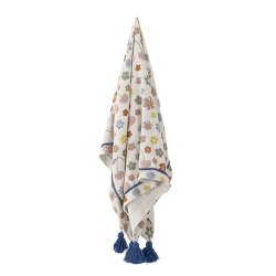 Bloomingville MINI Cherry Plaid, Multifarvet, Genanvendt Bomuld 160x130 cm