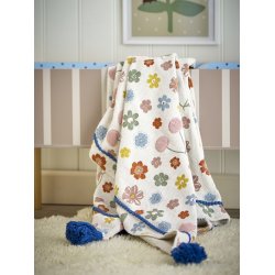 Bloomingville MINI Cherry Plaid, Multifarvet, Genanvendt Bomuld 160x130 cm