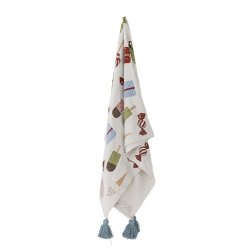 Bloomingville MINI, Sweets Plaid, Multifarvet, Genanvendt Bomuld 160x130 cm
