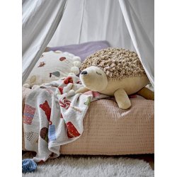 Bloomingville MINI, Sweets Plaid, Multifarvet, Genanvendt Bomuld 160x130 cm